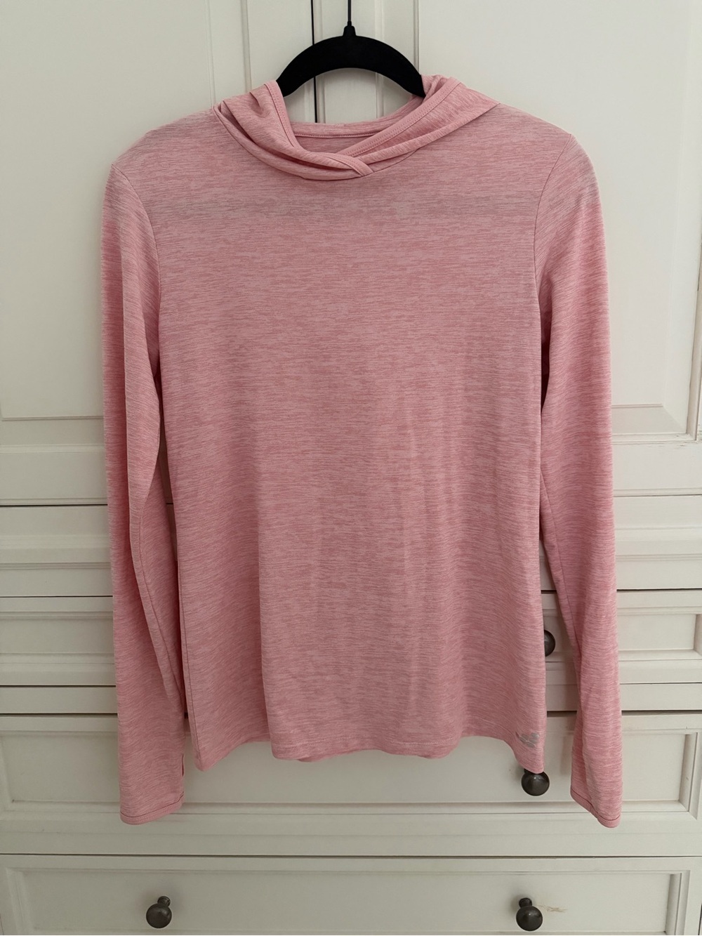 bcg Dusty Pink Hooded Long Sleeve Top